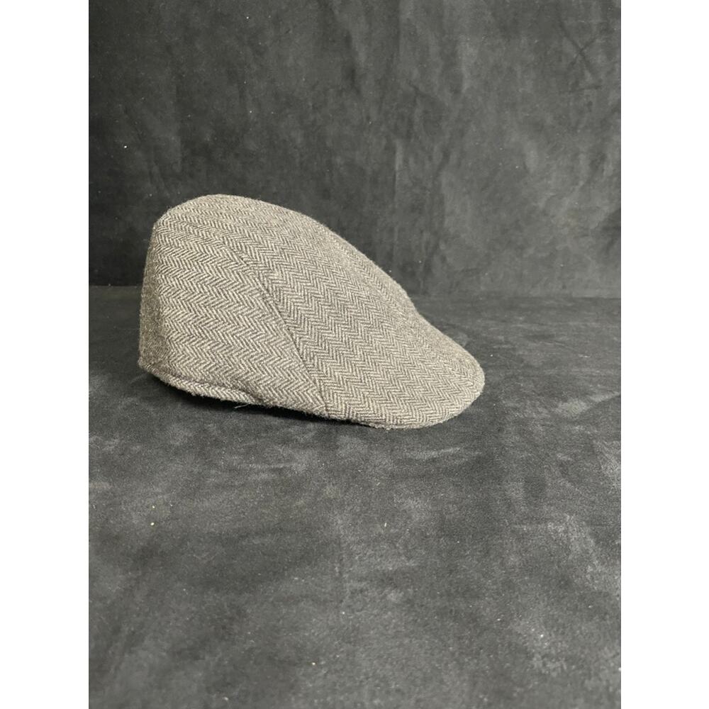 FLAT CAP NEWSBOY CAP HERRINGBONE PATTERN
